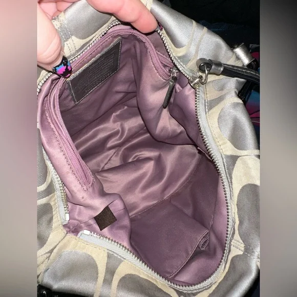 Vintage Coach Signature Sateen Brooke Hobo Bag - Picture 5 of 10